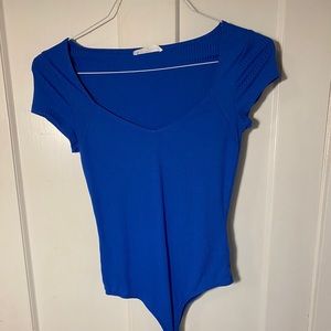 Blue bodysuit
